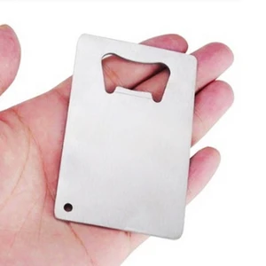 Image of Wholesale Blank Card Shaped Stainless Steel Opener Credit Card Promotional Blank Bottle Openers