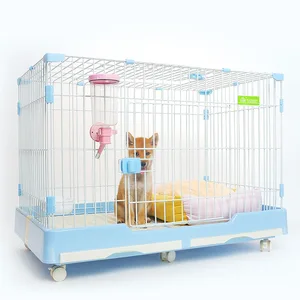 Image of Wholesale foldable wire dog cage large metal pet cages dog house dog crate