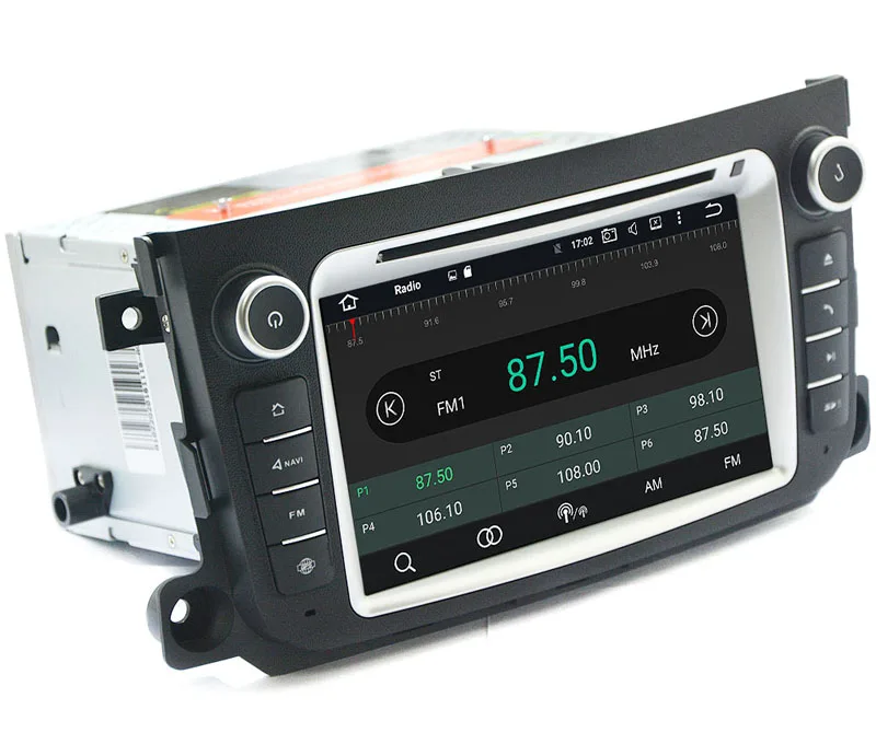 Best HIRIOT Smart Car Android 7.1 DVD GPS Player For MERCEDES BENZ SMART 2012-2015 Radio BT Mirror link DAB MAP RK3188 2G RAM DVR 5