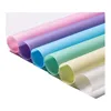 Korean Foggy mist paper Colored Flower Printed Wrapping Paper Plastic Flower Wrapper