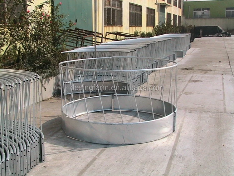 hot dip galvanized horse hay feeder with roof