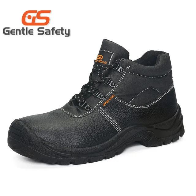 

cheap price steel toe safety boots, Black