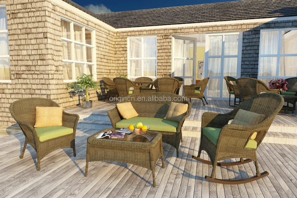 Sillas De Mimbre Blancas De Diseño Antiguo Para Exteriores,Muebles De