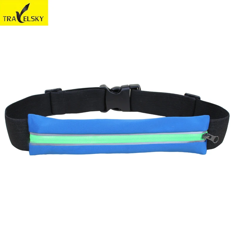 

Travelsky 1650105 wholesale running belt waist bag for cell phone money, Blue