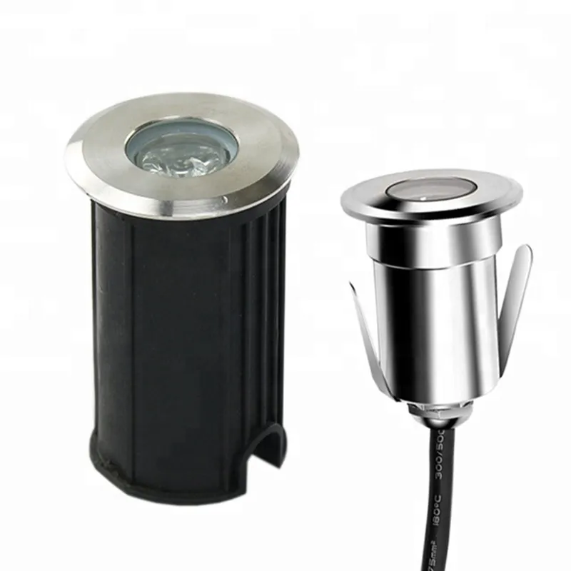 
304 Stainless steel IP67 waterproof Single Color outdoor 1W led mini inground light 