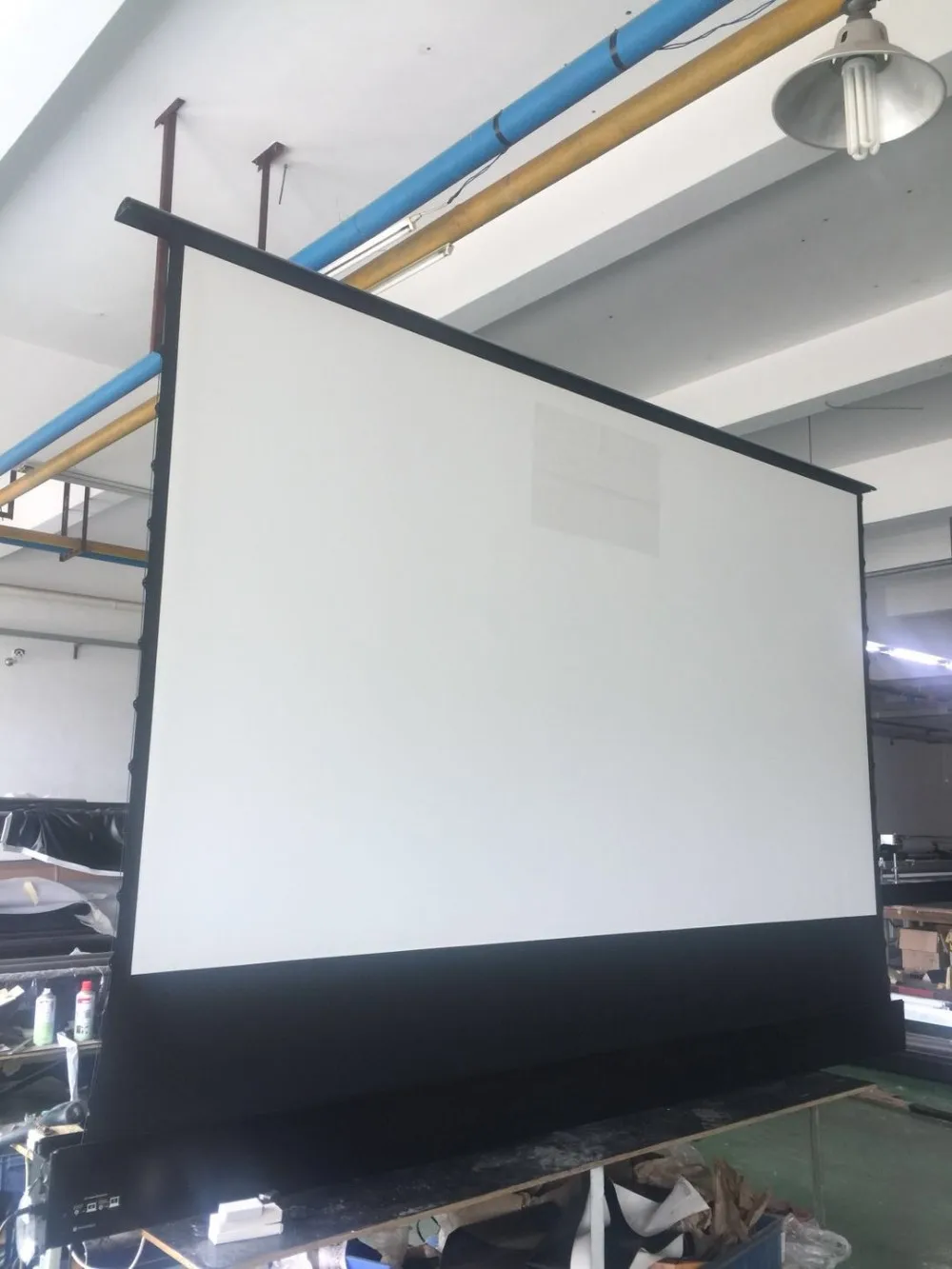 135 Inch 169 Format Pvc Matte White Material Projection Electric