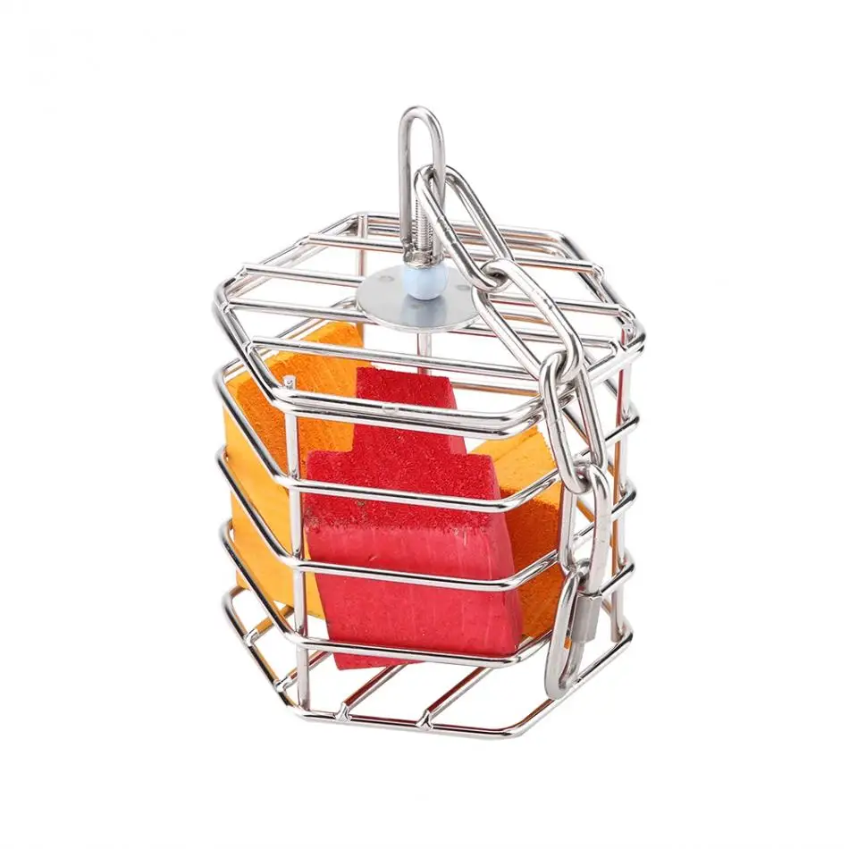 

Free Shipping Parrot Pet Bird Cage Feeder Hanging Foraging Toy Feeder Bird Intelligence Growth Cage Accessories