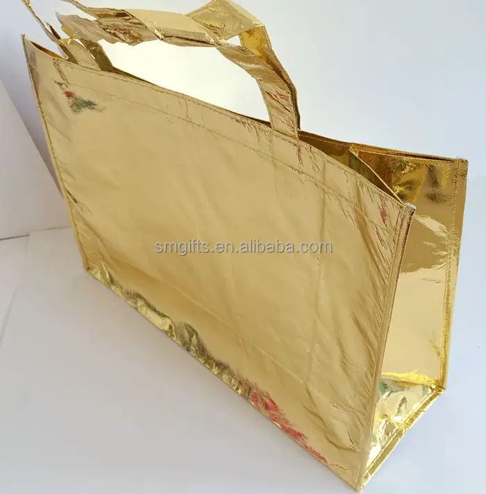 

in Wenzhou supplier High Quality Gold Metallic Non Woven Bag Shopping Bag, Any color of non woven fabric