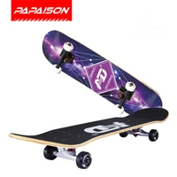 

wholesale 95A PU wheels 31x8 inch double kick tail 7 layer canadian maple skateboard