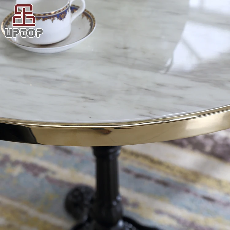 (SP-RT599) Hot sale restaurant dining cafe marble bistro table