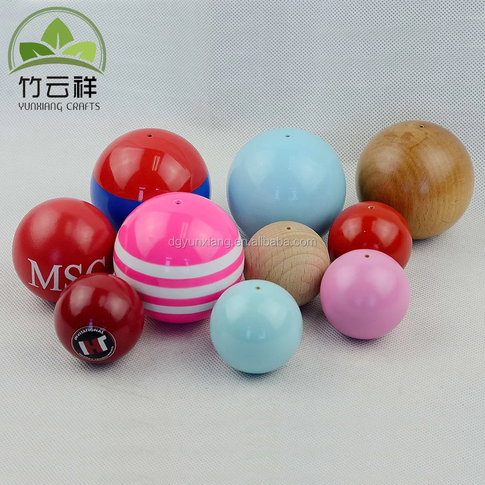 Colours wooden beads wood ball loose wood bead