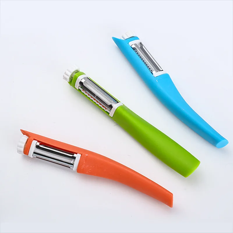 

Kitchen hand Multifunction Peeler 3 in 1 Rotary Peeler for Vegetable, Green/blue/orange