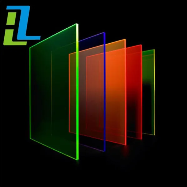 Light Guide Tined Photo Luminescent Luminous Acrylic Sheet For Sign