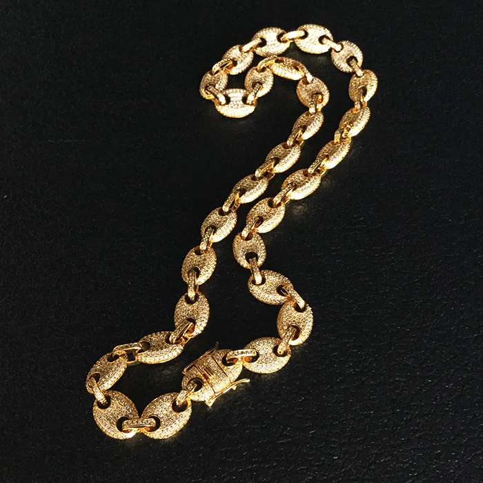 

Mens Chains Jewelry Dubai 10K Gold Diamond Mariner Link Chains for Men, 14/18k gold, rose gold, platium