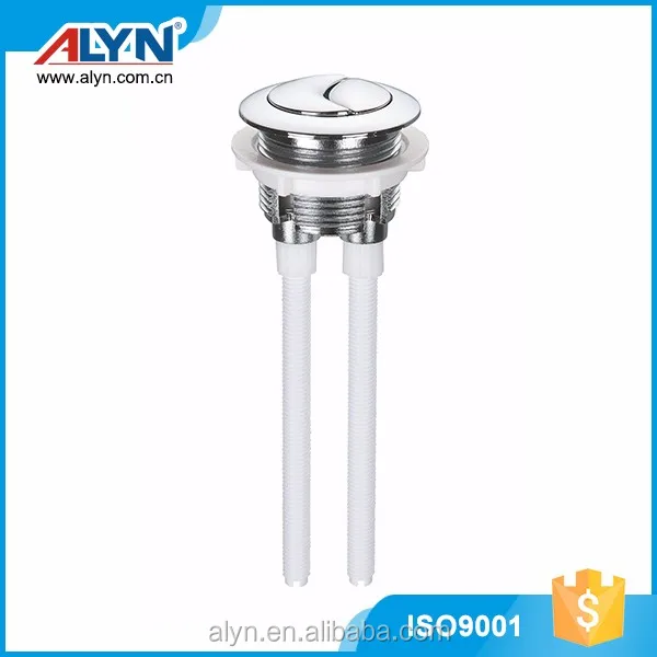 Silvery round good ABS double toilet push button