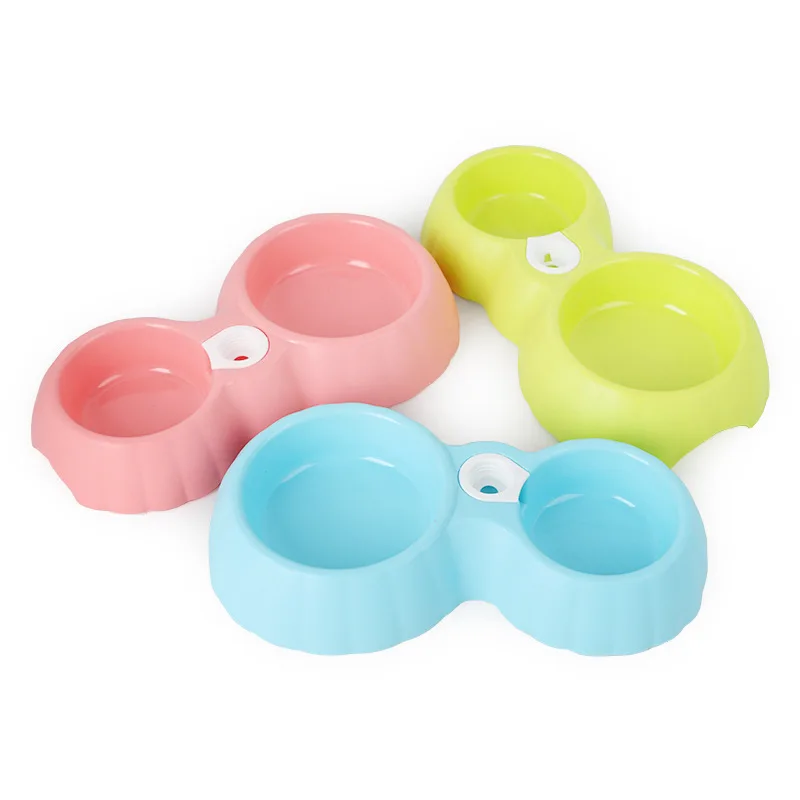 

JY255 pumpkin pet double bowl food water bowl for small and medium dogs, As photo