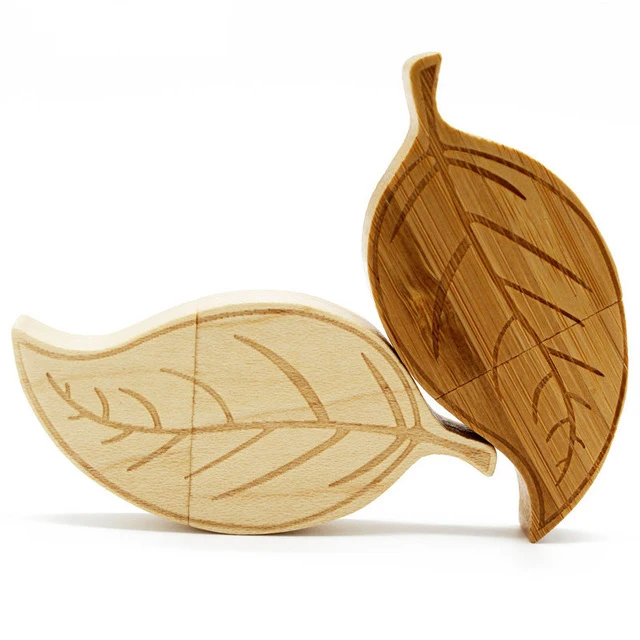 

Restaurant Promotional Leaf Pormo Gifts Wood Usb Stick