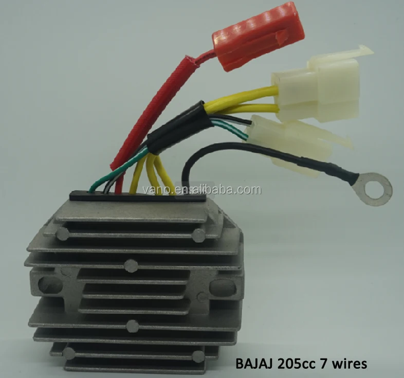 factory price 12v 8 wires voltage regulator rectifier bajaj 3 wheller 4s