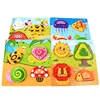Cartoon 3d puzzle building blocks wooden traffic animal scene puzzle jigsaw puzzle wooden animal
