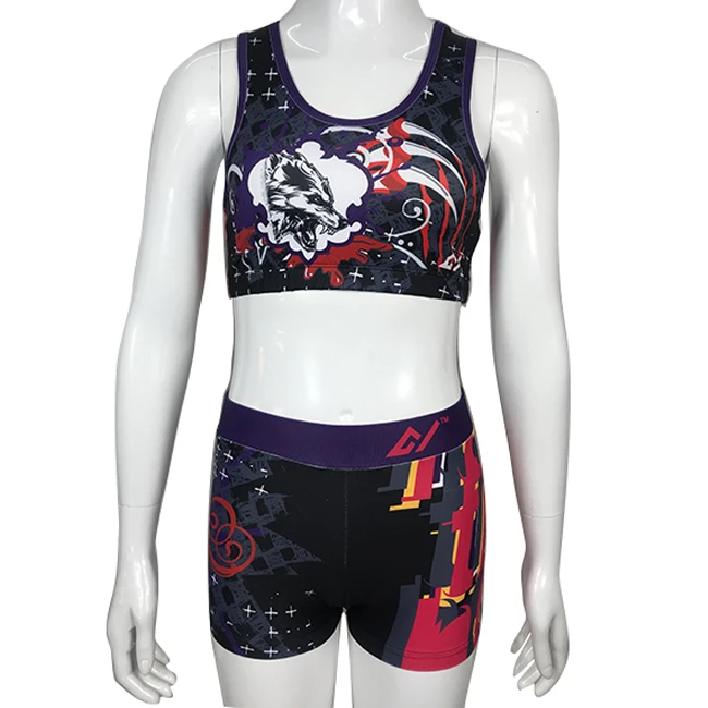 
Cheap Hot Design Lycra Fabric Youth Sublimation Wholesale Cheerleading Uniforms  (60732594803)