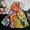 Art painting new fashion crepe de chine silk scarf