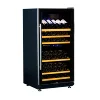 wangzhongwang door/ss handle /diaplay shelves compressor wine cellar electric wine cooler USF-72D with dual zone