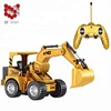 RC 1/14 truck bulldozer, timber grab, snow sweeper , road roller remote control excavator with 5 channel