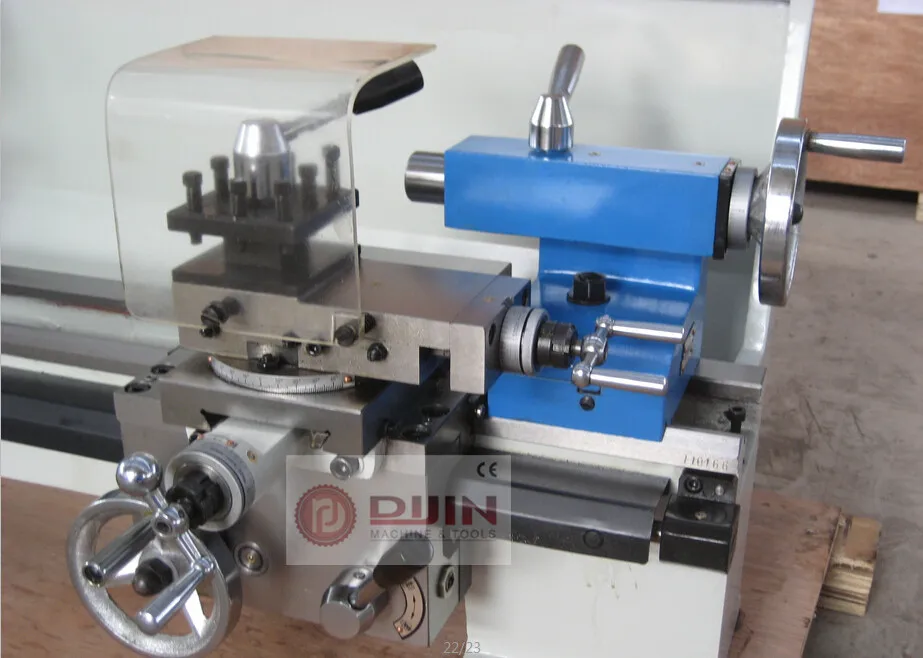 Mini Bench Lathe Bv20 Household Manual Lathe Machine Belt Drive With