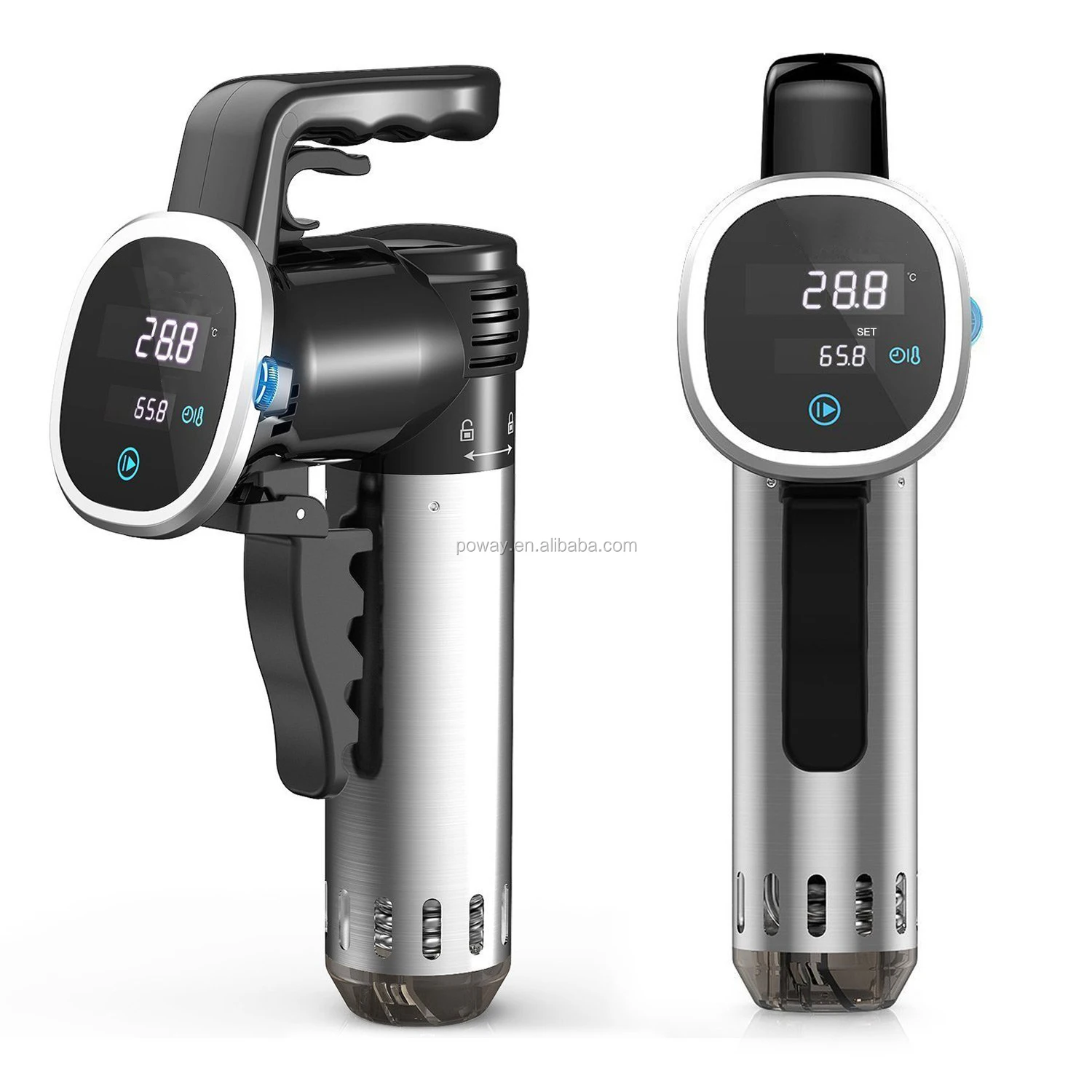 
Poway Professional Sous Vide Machine Accurate Temperature Adjust Digital Slow Cooker for Home and Restaurant High Quality 850W 