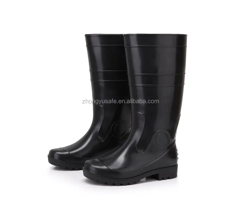 black mens wellington boots