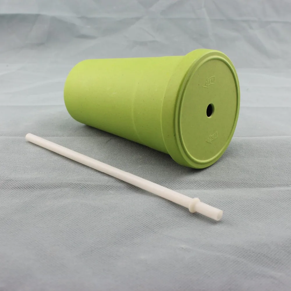 Green Large Capacity Bamboo Fiber Bamboo Drinking Tumbler Cup With