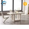 Low price high quality square marble top dinning table