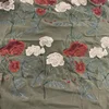 Floral embroidery textiles roman cheap polyester free sample fabric rolls