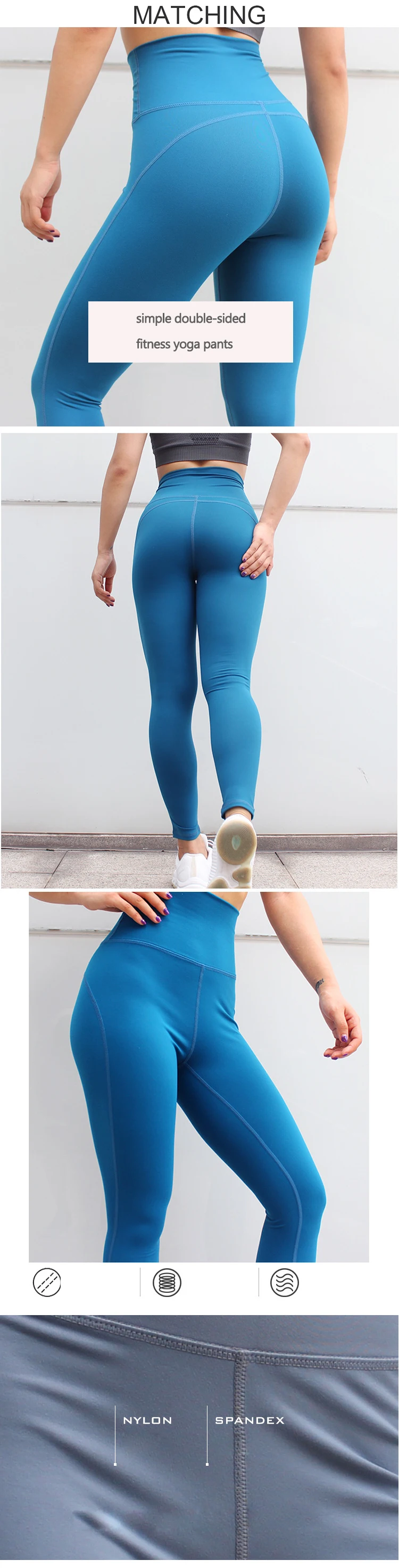 2019 Custom Design High Waisted Workout FITNESS WOMAN Gym Yoga Pants Sport Fitness  Push Up Fitness Yoga Wear Leggings  