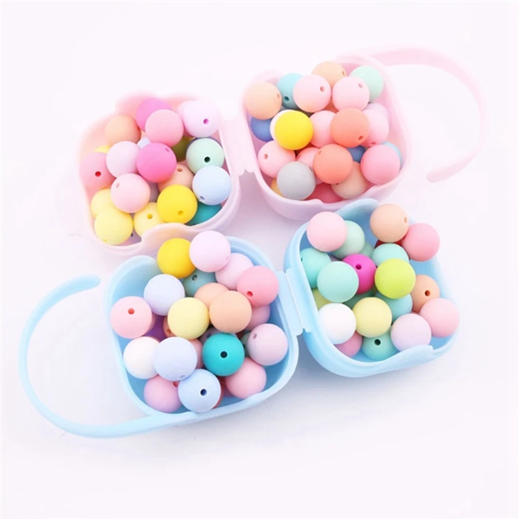 
15mm Baby Molars Silicone Round Beads Diy Bracelet Necklace Silicone Beads 