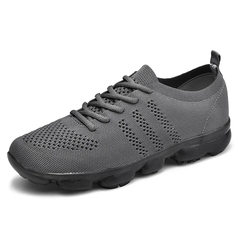 

Lightweight Breathable Mesh Vamp Rubber Sole Plus Big Size Eur 47 US 13 Running Sports Shoes for Men, White;black;grey