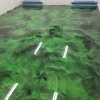 100% solid crystal clear epoxy resin concrete paint metallic epoxy floor Coating