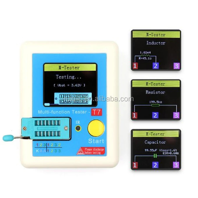 Lcr-t7 New Transistor Tester Tft Diode Triode Capacitance Meter Lcr Esr 