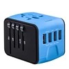 All in one multi-nation world universal travel adapter 4 usb travel charger universal power adapter
