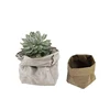 Durable plant planter washable kraft paper bag flower pot