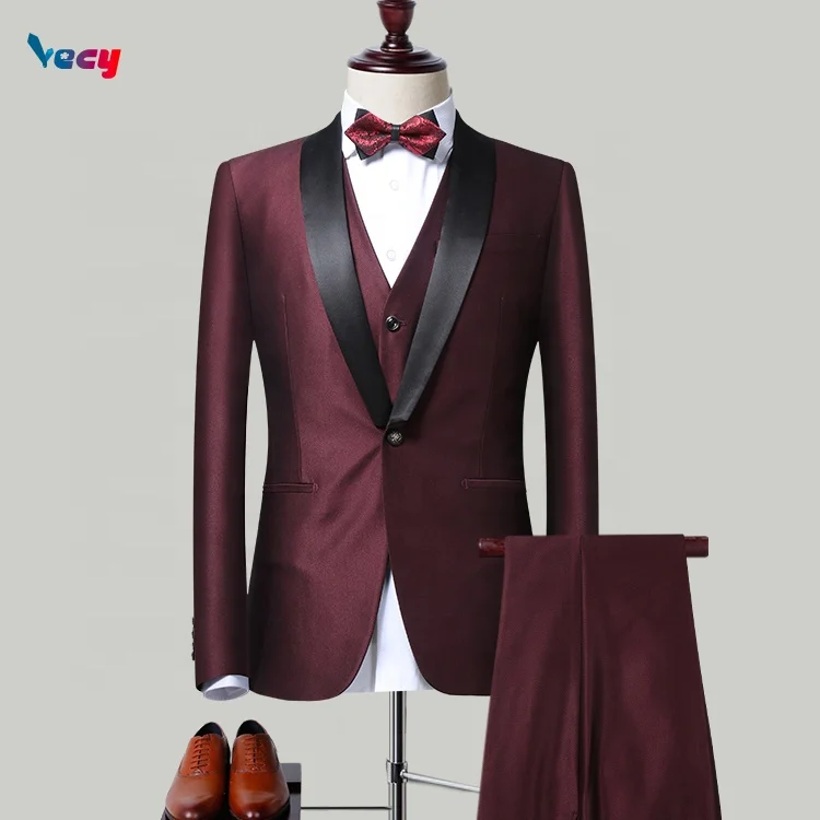 

Factory Straight Sale Men's Three Piece Suits Coat for Sale, Red/blue/black/purple