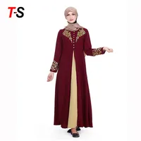 

Middle East Gold printing dressing female islamic clothing muslim dress abaya