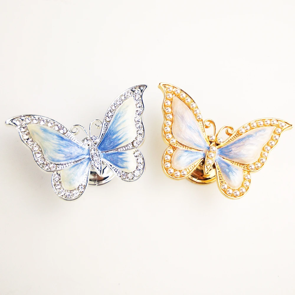 Enamel Diamante Butterfly Drawer Knobs Drawer Handle Buy Fancy