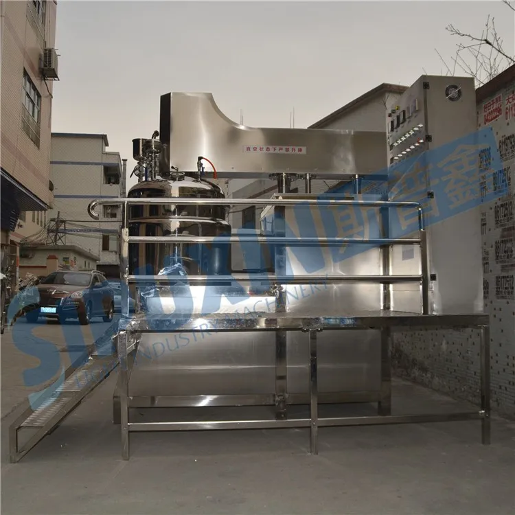Thailad 300L bottom vacuum homogenizing emulsifying main pot (36)