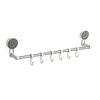 High quality bathroom accessory white combination towel bar bathroom towel racks with hooks