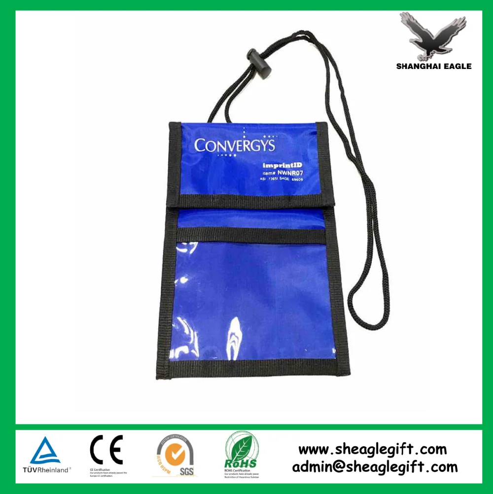 70 D Polyester Certification Holder Badge Bag With Lanyard Buy Badge