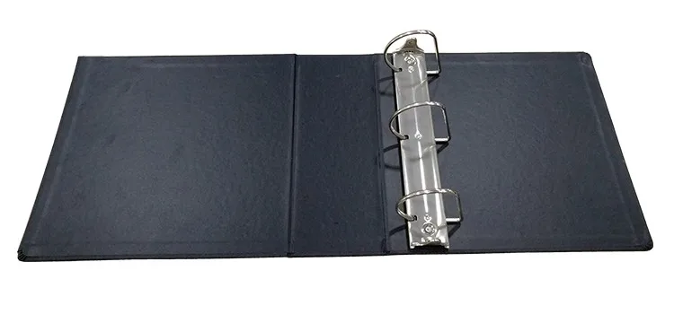 Ring Bound Binder Leather File Folder Large File Album With Clip D Ring ...