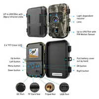 

2019 Hot Sell 1080P Hunting Trail Camera With Night Vision 26pcs Infrared LEDs Waterproof Hunting Camera