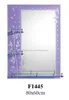 2016 HZ best selling one layer left shelf glass bathroom mirror F1445