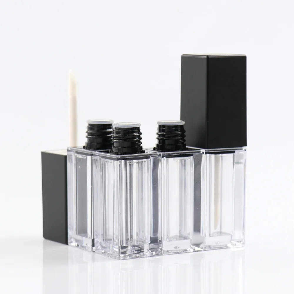 Square Shape See Through Lip Gloss Cosmetic Tube Wholesale Manufacturer